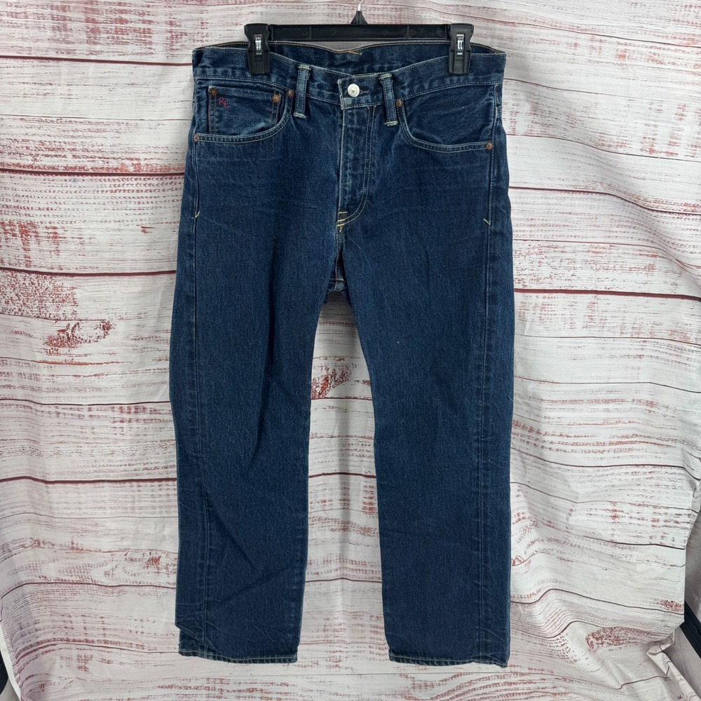 Polo Ralph Lauren Jeans Mens 31x30 Riverside Vintage Straight Leg Blue Denim